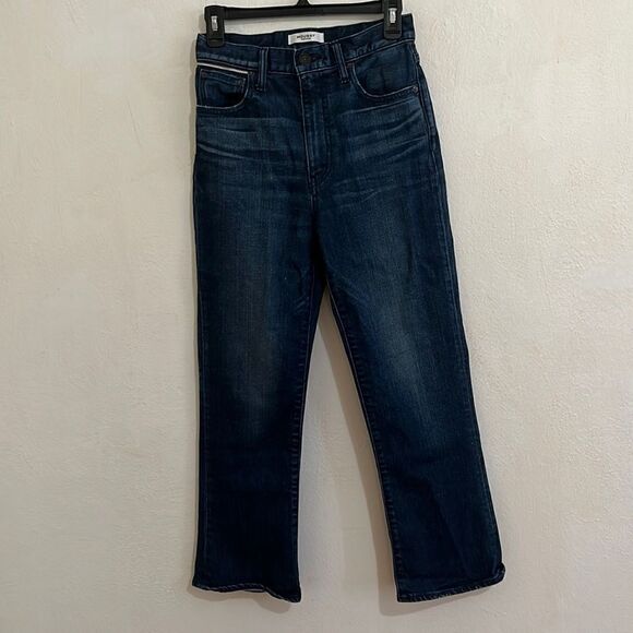 Authentic Moussy Women's Jeans size 26 Medium Wash High  Rise Straight Leg Japan - Picture 1 of 7